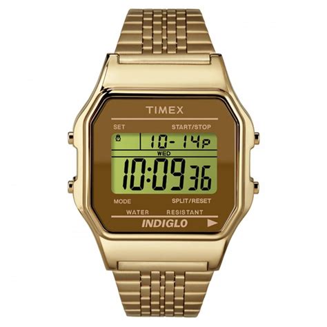 timex the 80s classic gold tone mens watch t2p487