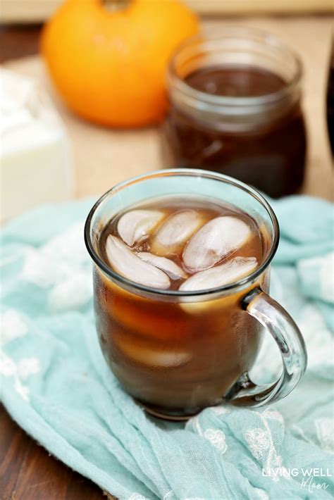 Pumpkin Spice Iced Coffee With Homemade Pumpkin Spice Syrup