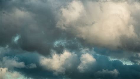 Storm Clouds Blowing In Wind Timelapse Stock Footage Video