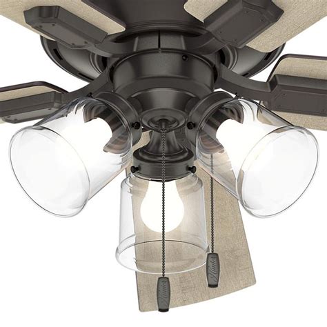 Installing a ceiling fan project guide. Hunter Crestfield 52 in. LED Indoor Noble Bronze Ceiling ...