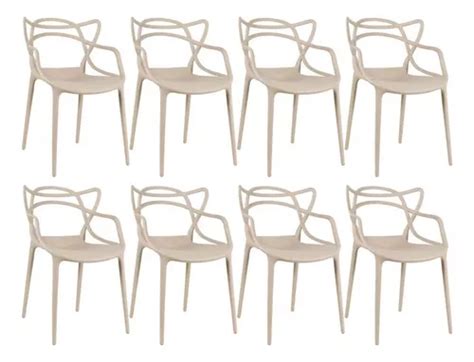 Cadeira De Jantar Mobili Loft Allegra Estrutura De Cor Nude Unidades Mercadolivre