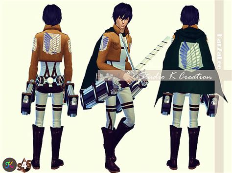 Studio K Creation Attack On Titan Full Outfit Sims 4 Downloads