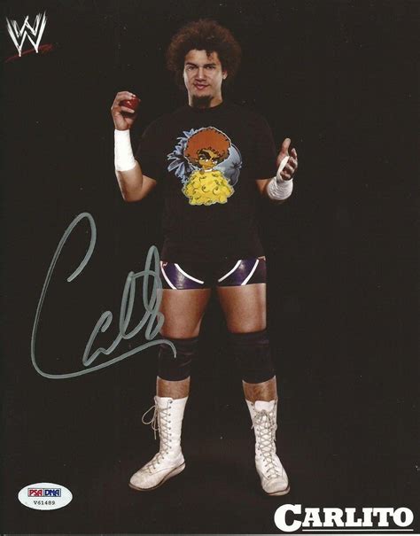 Carlito Colon Signed Wwe 8x10 Photo Coa Picture Autograph Pro Wrestling