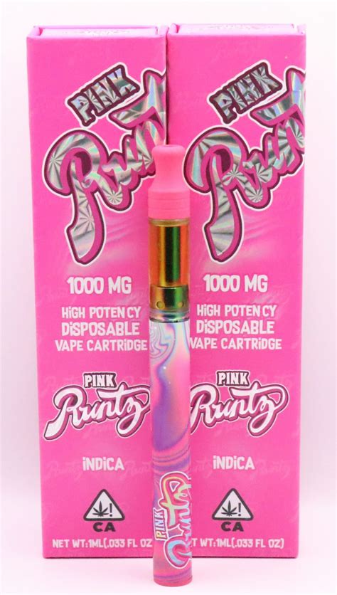 Pink Runtz Disposable Vape Pen 1000mg Puff La Extracts