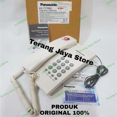 Promo Telepon Panasonic Kx T7700 Cable Phone Panasonic Kx T7700 Putih