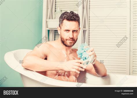 Macho Sponge Take Bath Image And Photo Free Trial Bigstock
