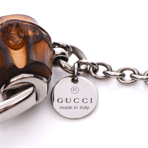 Gucci Bamboo Horsebit Necklace Large Silver 280860