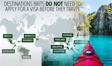 Although i was not even 50 yet, i could u. Visa abroad: Countries where Brits don't need a visa ...