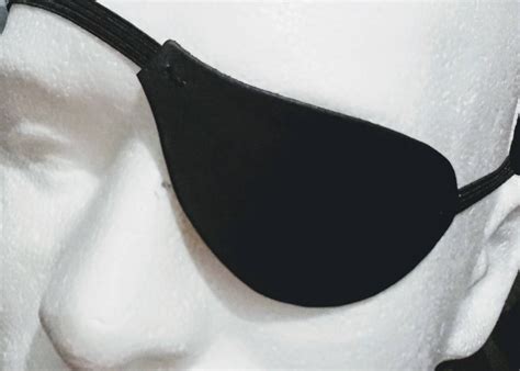 Plain Slim Flat Leather Eyepatch Unique Inspired Polar Etsy