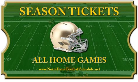 Whether it's for the nfl or college football, we've got you covered with the best pricing for the best seating. 2019 Notre Dame Fighting Irish Season Football Tickets