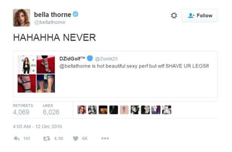 Bella Thorne Has Best Response To Trolls Who Criticised Her Hairy Legs