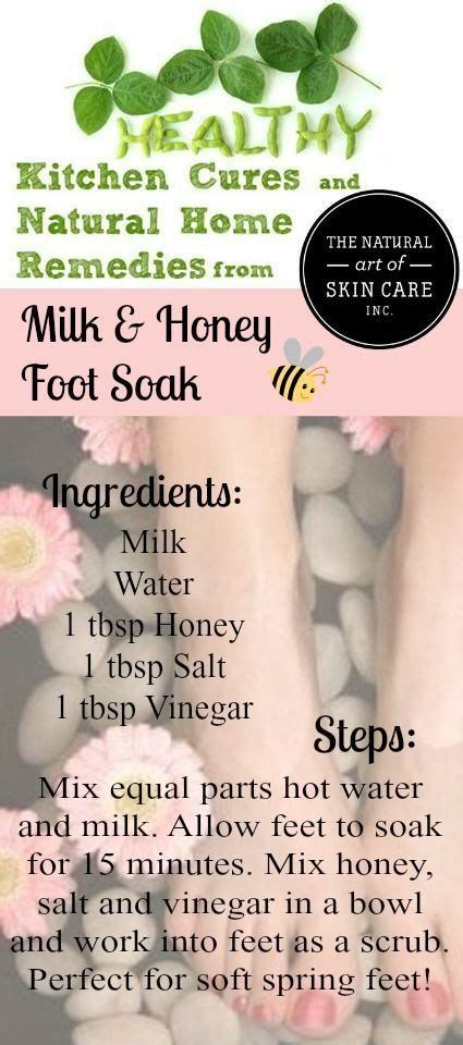 Diy Milk And Honey Foot Soak Footsoakfordryfeet Diy Pedicure Soak