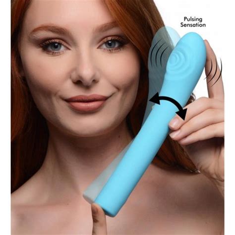 Inmi 5 Star 9x Pulsing G Spot Silicone Vibrator Teal Sex Toys At Adult Empire