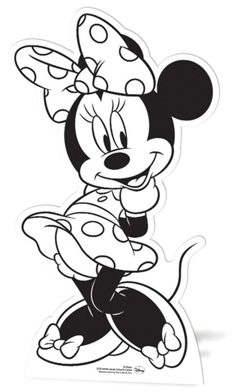 Minnie Mouse Colour And Keep Cardboard Cutout Buy Disney Cutouts