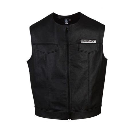 Sons Of Anarchy Reaper Faux Leather Vest Shoptv Faux Leather Vest