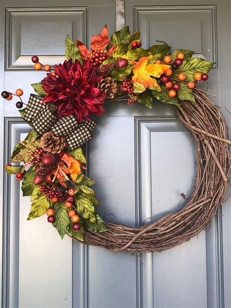 extra large fall wreaths for front door wreaths for front etsy door wreaths fall autumn