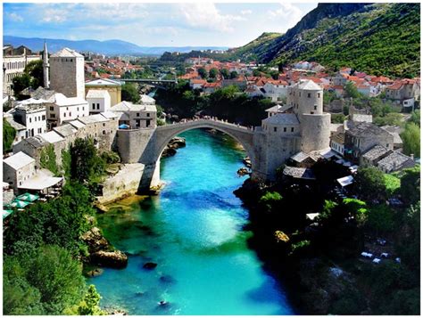 Stari Most In Mostar Bosnia And Herzegovina