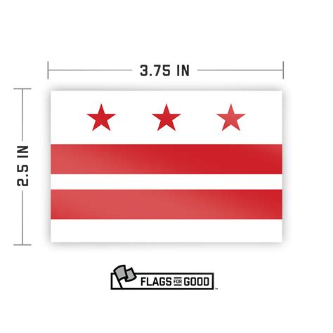 Washington Dc Flag Sticker Flags For Good