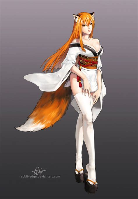 Lady Kitsune By Rabbit Edge On Deviantart