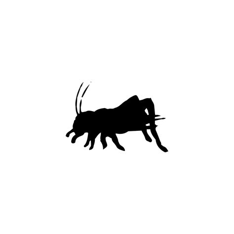 Cricket Insect Icon Simple Style Insect Science Poster Background