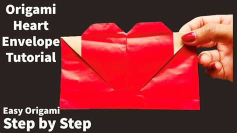 Easy Origami Heart Envelope Tutorial Origami Envelope Tutorial How