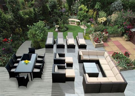 Beautiful Outdoor Patio Wicker Furniture 29 Pc Sofa