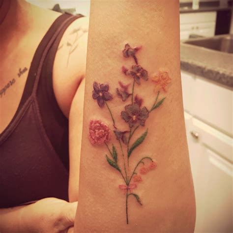 Birth Month Flower Tattoo Ideas Dione Richey
