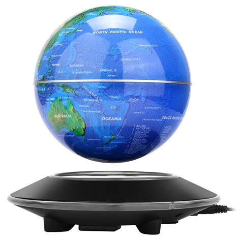 Novel Magnetic Levitation Floating Globe World Map Rotating Display