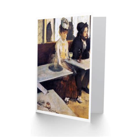 Edgar Degas The Absinthe Drinker 1876 Old Master Blank Greeting Card Ebay