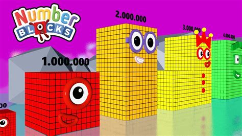 Numberblocks 1to 1000 Vs 1000 000 To 10000000 Million Huge Biggest