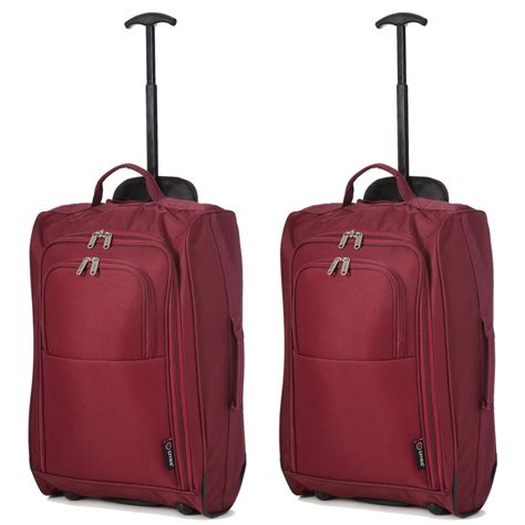 Set Of 2twin Easyjet Ryanair Carry On Trolley Cabin Bag Hand Luggage