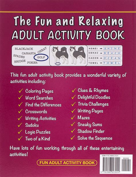 Mua The Fun And Relaxing Adult Activity Book With Easy Puzzles