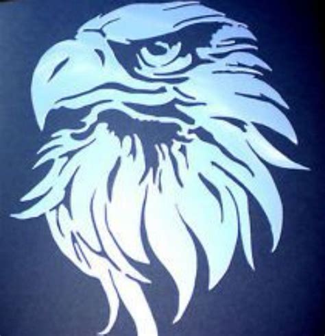Eagle Profiles Silhouette Stencil Stencils Animal Stencil
