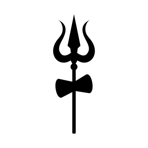 Shiva God Trishul Trident Vector Icon Illustration 21732255 Vector Art