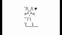 Cute Cat Picture - Copy and Paste Text Art - YouTube