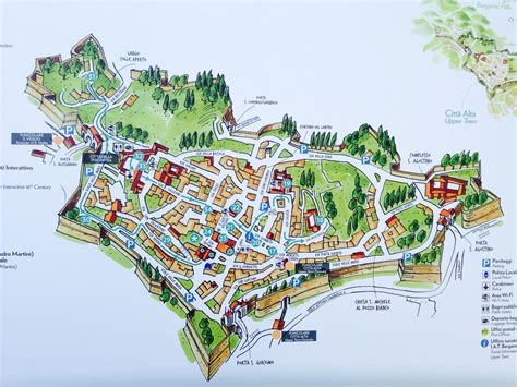 Mappa di Città Alta - Bergamo | Homeland | Pinterest | Homeland