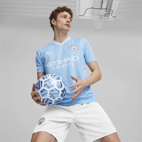 Puma Manchester City Home Shirt 2023 2024 Adults Bluewhite
