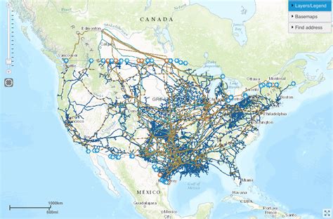 Map Of American Pipelines Below Is A Map Of North America Showing Photos