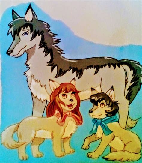 Ameyukiand Father Wolf Children By Flapperfoxy On Deviantart