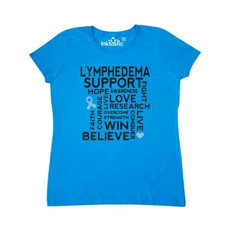 Inktastic Lymphedema Awareness Month Ribbon Womens T Shirt Walmart