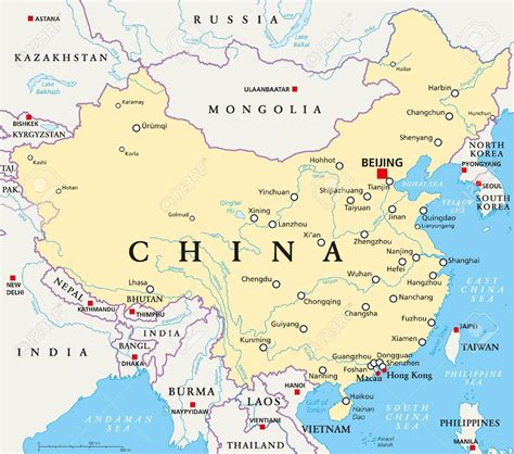 Capital Of China Map China Capital Map Eastern Asia Asia