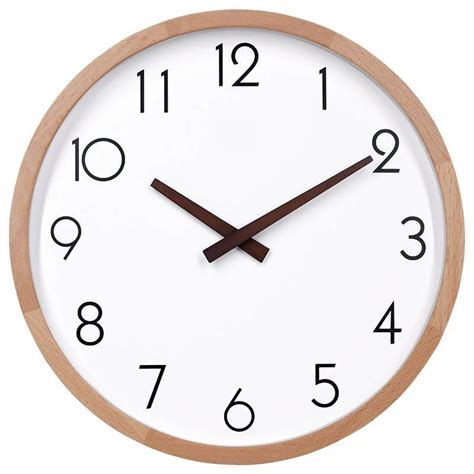 Nordic Brief Wooden Wall Clock Simple Modern Design Wood Clocks For