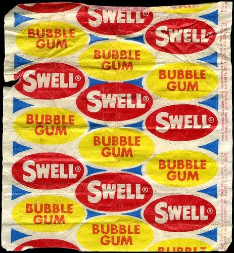 Philladelphia Chewing Gum Swell Bubble Gum Wrapper 1970s Retro