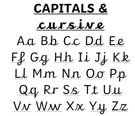 Upper And Lower Case Or Capital And Cursive Font Alphabet Etsy