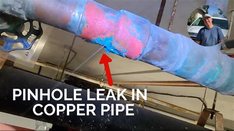 How To Fix A Pinhole Leak In Copper Pipe Youtube