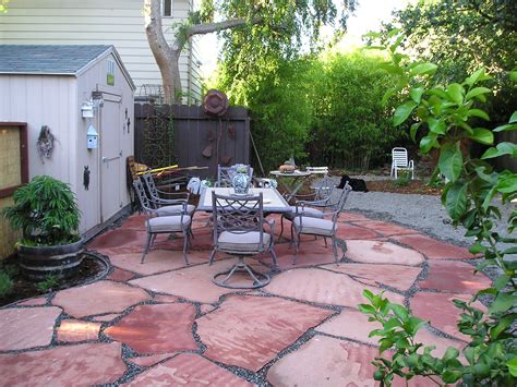 Hardscaping is an important part of landscape design that involves adding things like walkways, patios, and courtyards to your property. more large flagstone reference | Low maintenance landscaping