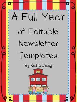 Check spelling or type a new query. Editable Newsletter Templates for the Entire Year! by Dang ...
