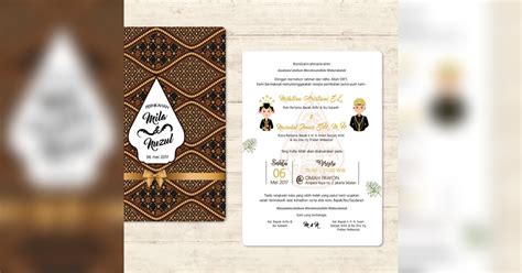 Tapi harganya juga akan lebih mahal sebanding dengan hasilnya ya. 95 Desain Undangan Pernikahan Simple, Elegan, Unik Pilihan ...