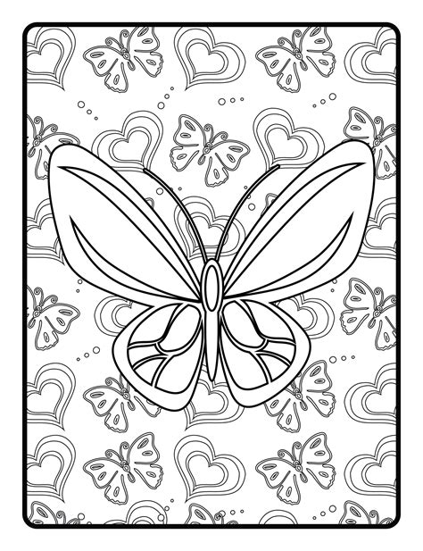 Butterfly Coloring Book 27181678 Png