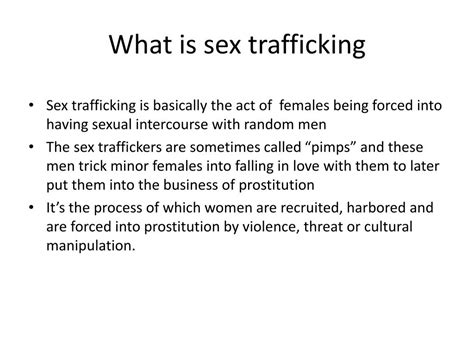 Ppt Sex Trafficking Powerpoint Presentation Free Download Id2127598